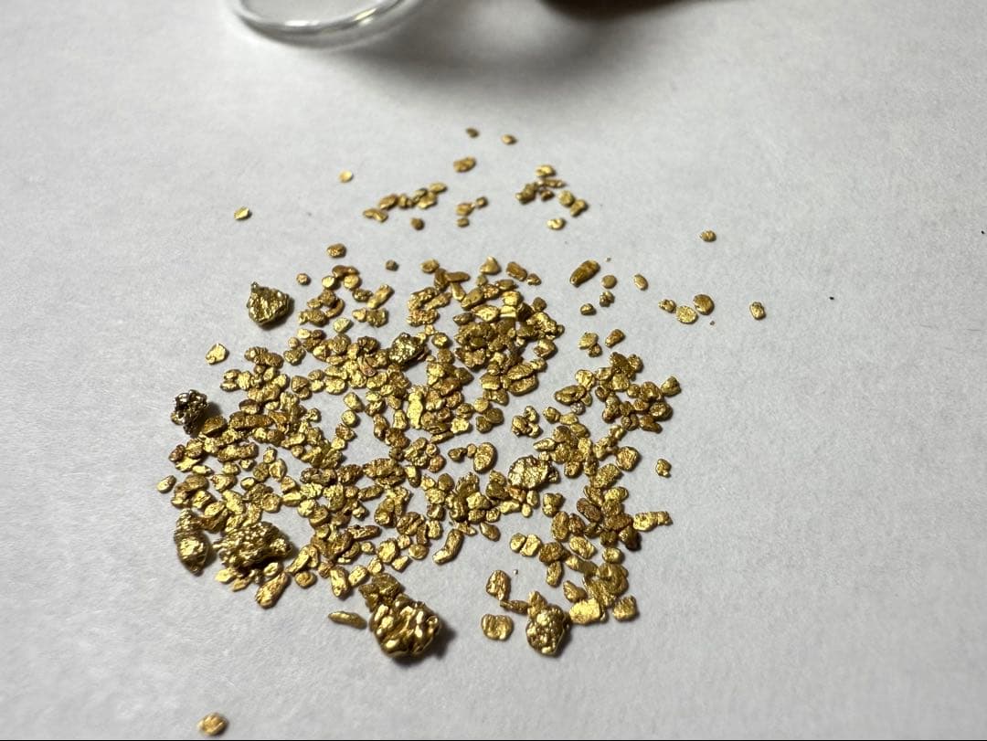 小中粒　国産天然　純金砂金