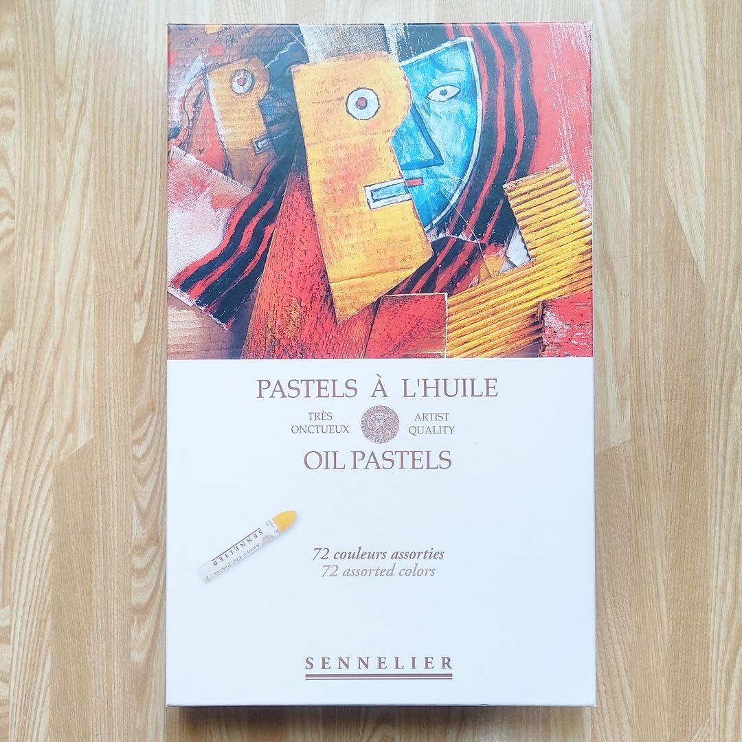 セヌリエ オイルパステル 72色 セット ＋ パール メタリック 12色 セット
