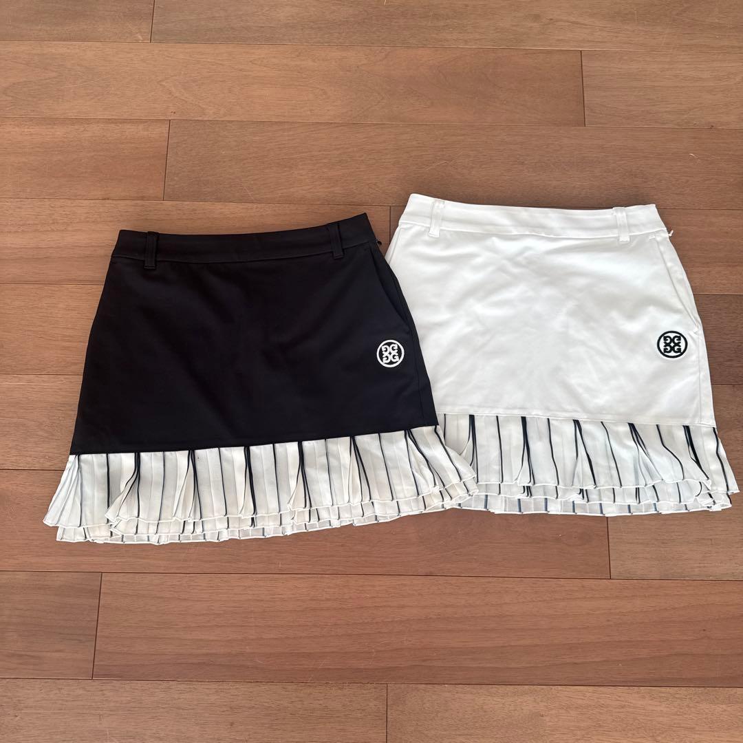 yuu　G/FORE フリル付きゴルフスカート 黒