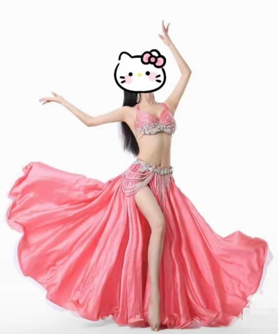 お得 美品一点物 ベリーダンス衣装 スカートセットM コスチューム