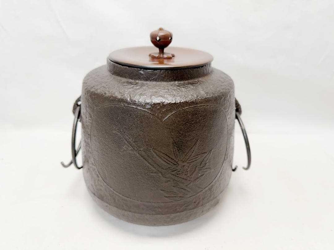 ほぼ未使用 茶道具 桑 置炉 釜 炉.置炉用炭型電熱器 3点セット 紙箱