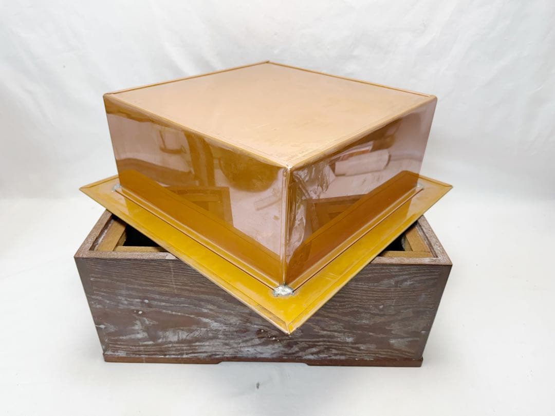 ほぼ未使用 茶道具 桑 置炉 釜 炉.置炉用炭型電熱器 3点セット 紙箱