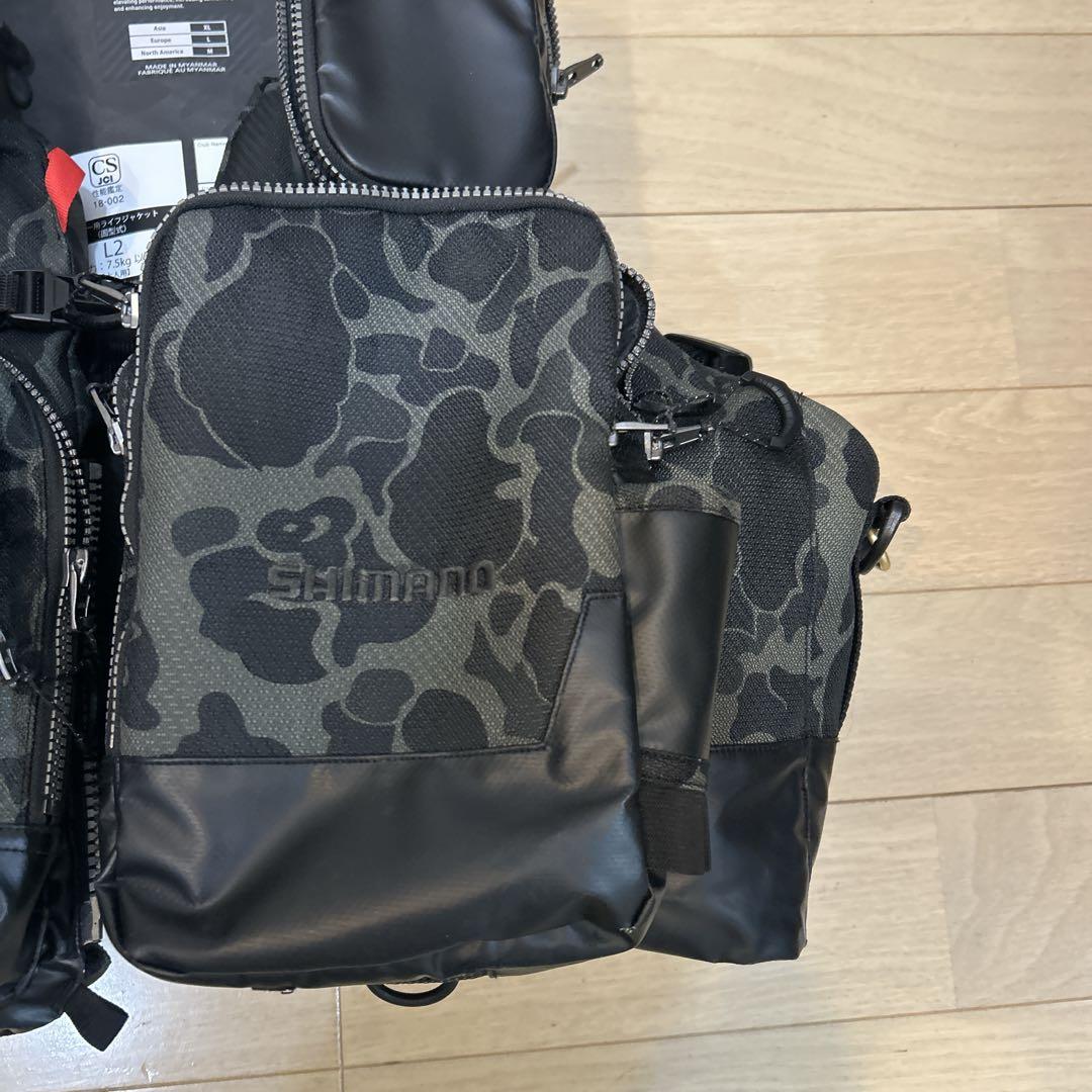 シマノ XEFO VF-274R ブラックダックカモ XLサイズ ライジャケ