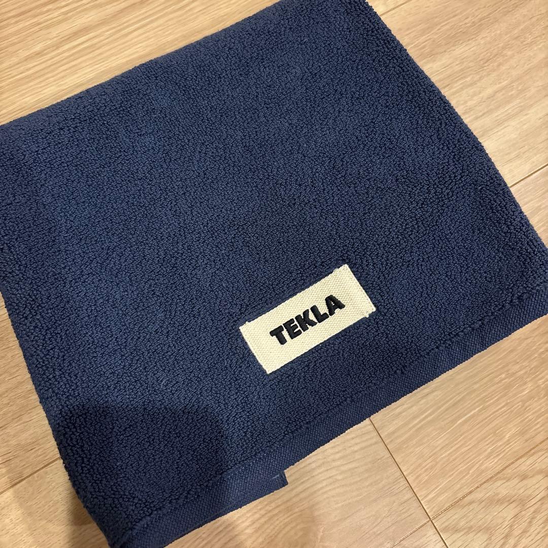 TEKLA ネイビー バスマット タグ付き