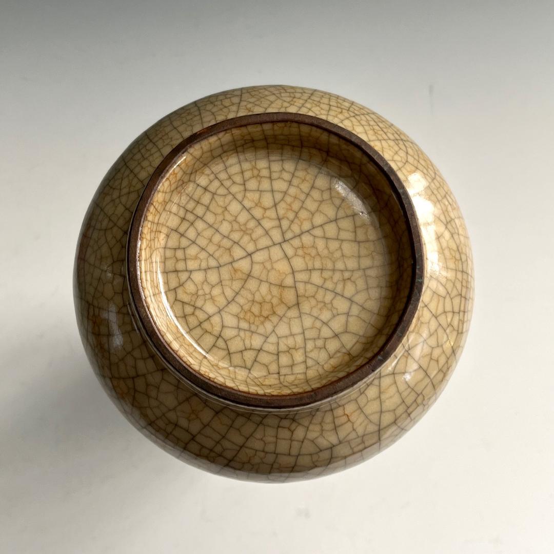 唐物 哥窯 瓶 明時代 中国美術 古玩 SN91