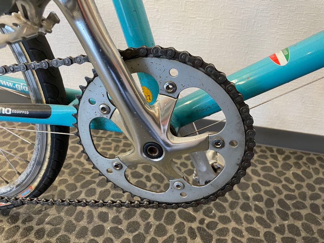 GIOS MIGNON 水色　ミニベロ　引取り限定