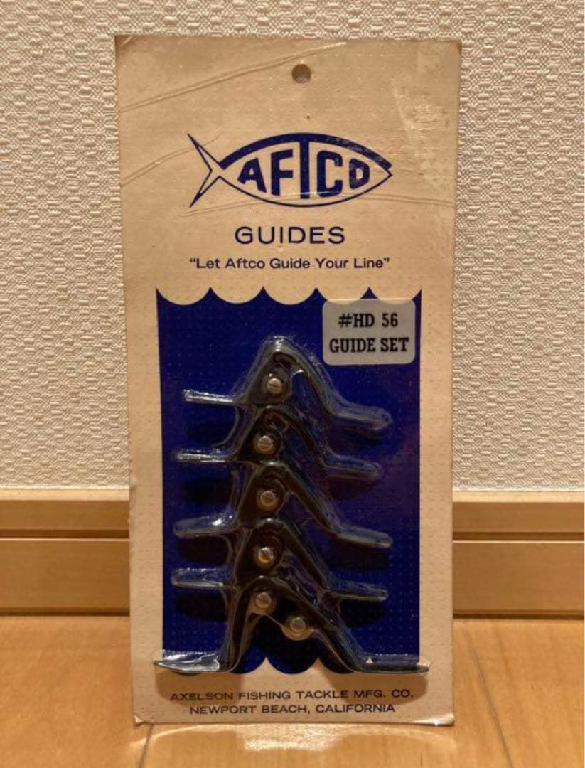 【半値】AFTCO アフコ ローラーガイドセット黒 HD56 怪魚自作ロッド竿