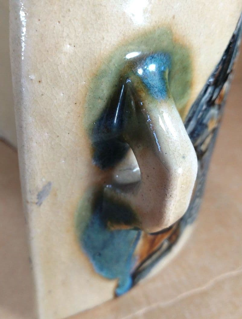 最高のアガリ【本物保証】金城次郎 壷屋焼 抱瓶 共箱 栞 人間国宝 壺屋やちむん