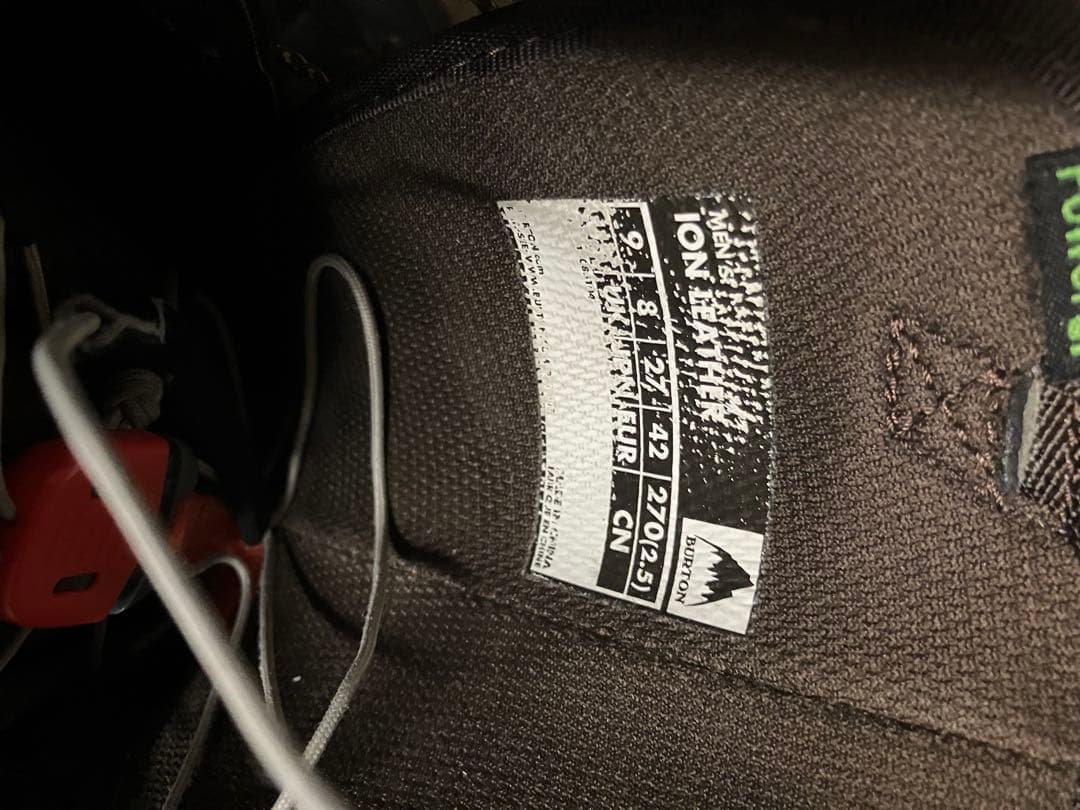 Burton ion leather 27㎝　19-20