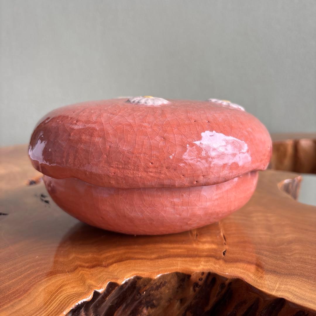 【新品未使用】楽入窯 食篭 楽焼 菓子鉢 茶道具 共箱