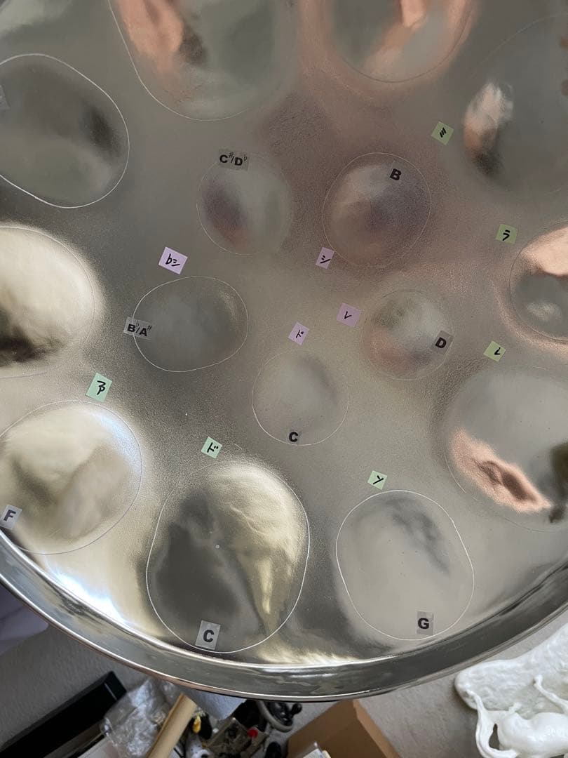 SONOBEのスティールパン❣️15音‼️なんて不思議な音なの❓懐かしいような……❣️