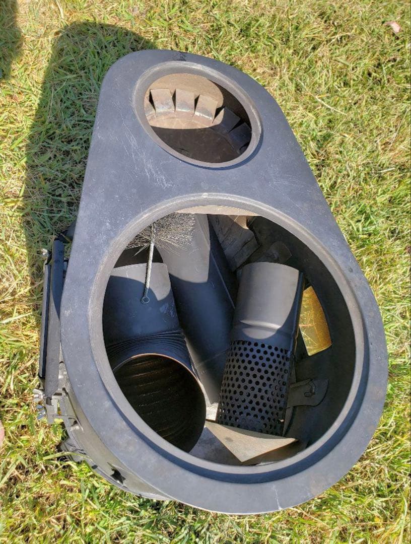 タマゴ型3面窓付薪ストーブ FIRE SIDE 小3号サイズ 新保製作所