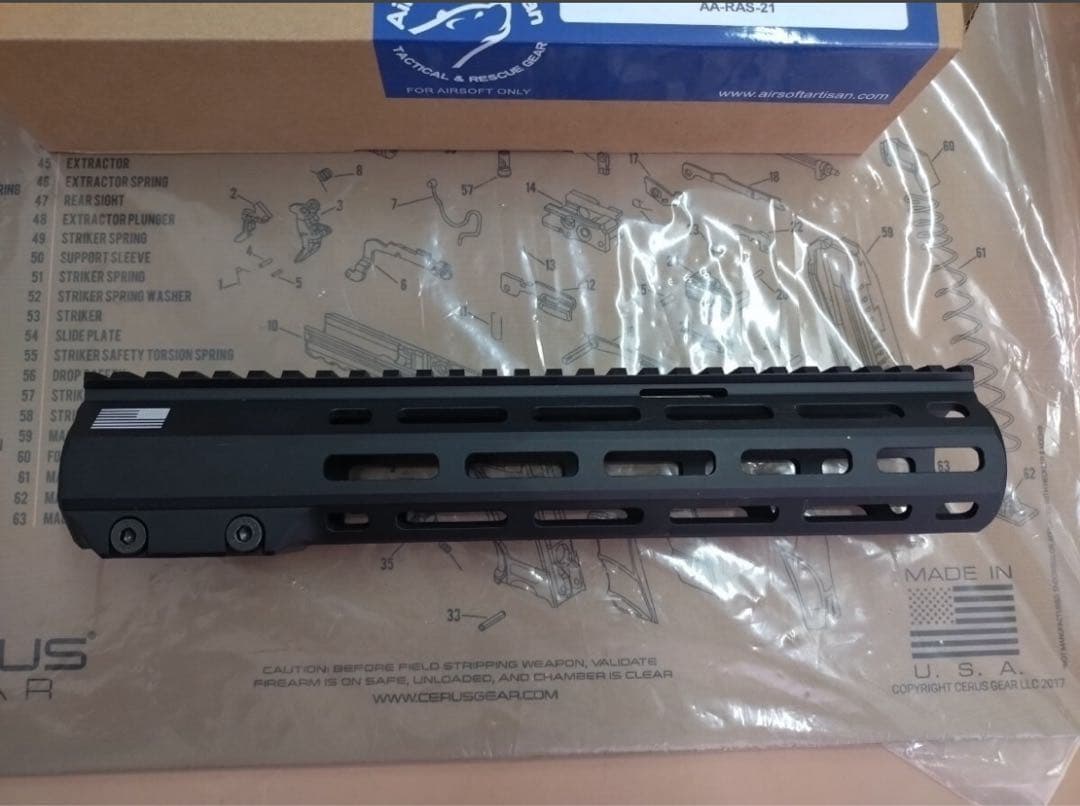 Airsoft Artisan M-Lok Mod2.1ハンドガードM4用