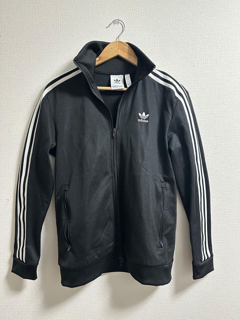 adidas ブラック ジャージ ジャケット Lサイズ