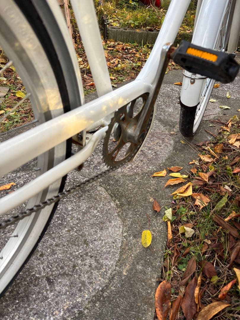 カリフォルニアスタイル ビーチクルーザー 26インチ ホワイト引取り限定