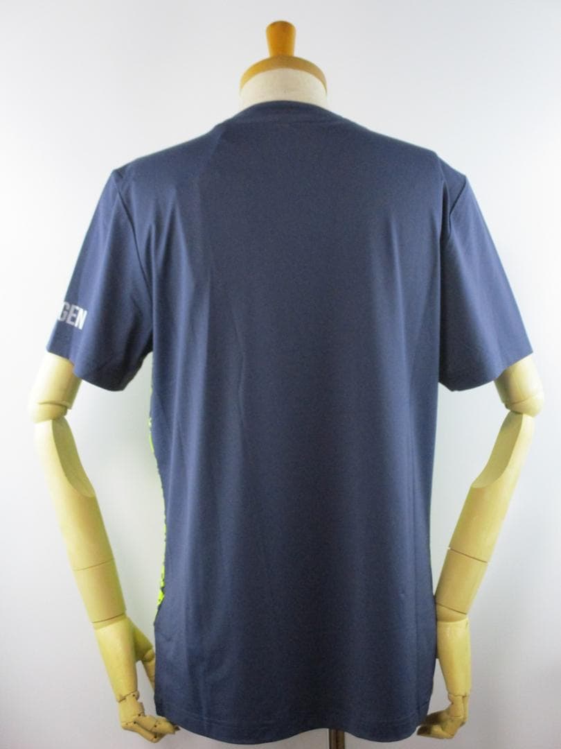 【ハイドロゲン・テニス】マルチアイコン・テックＴシャツ★XL★ネイビー×イエロー