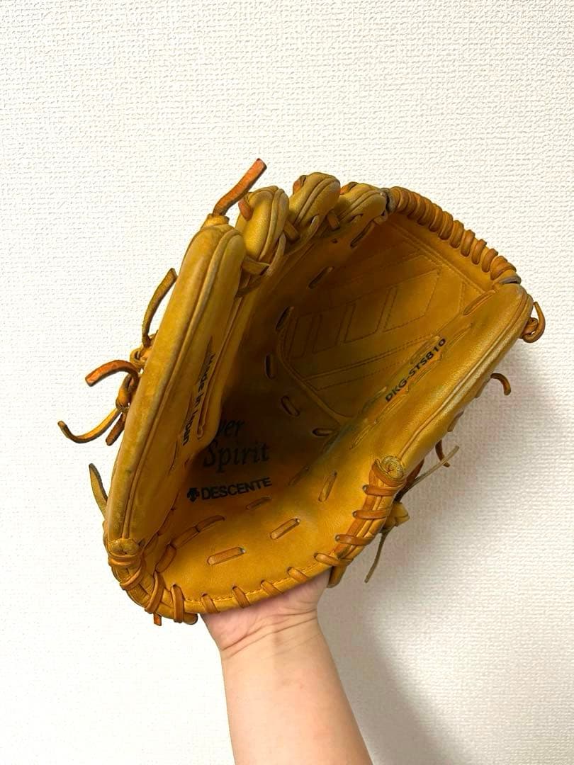 515 デサント 型抜群 即戦力 硬式 投手用グローブ 左投げ