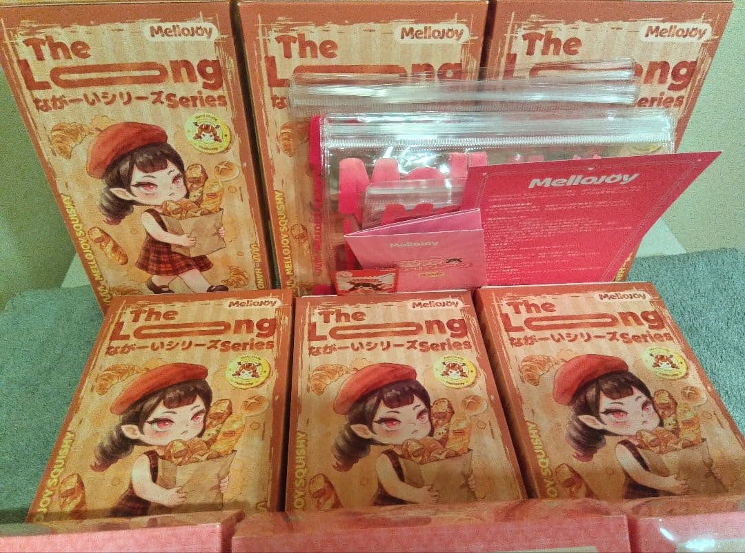バラ可 Mellojoy 6点 ながーいシリーズ 未開封 とろんスクイーズ