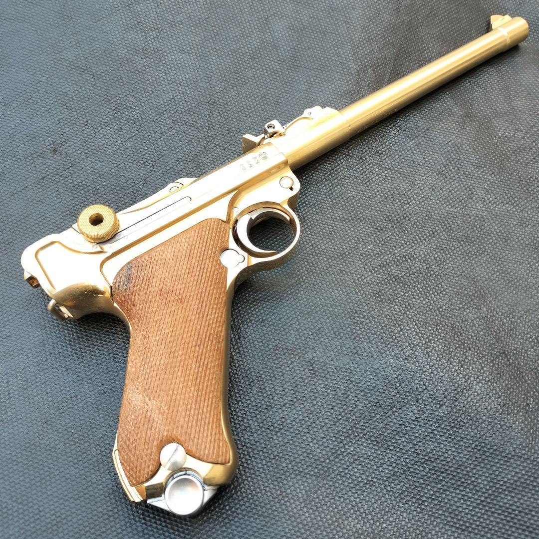 マルシン ルガーＰ08 8インチ 金属モデルガン 22KGP SMG