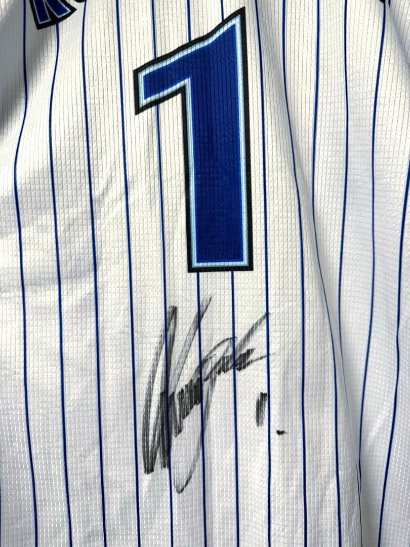 Sサイズ 新品 DeNA ホーム レプリカ ユニフォーム 桑原選手 サイン入り