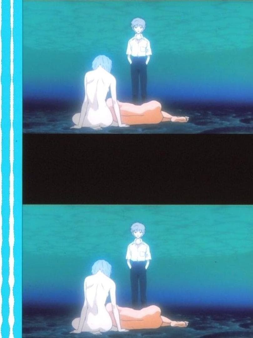 エヴァンゲリオン 35mmフィルム 連続５コマ 林原めぐみ 綾波レイ 渚カヲル