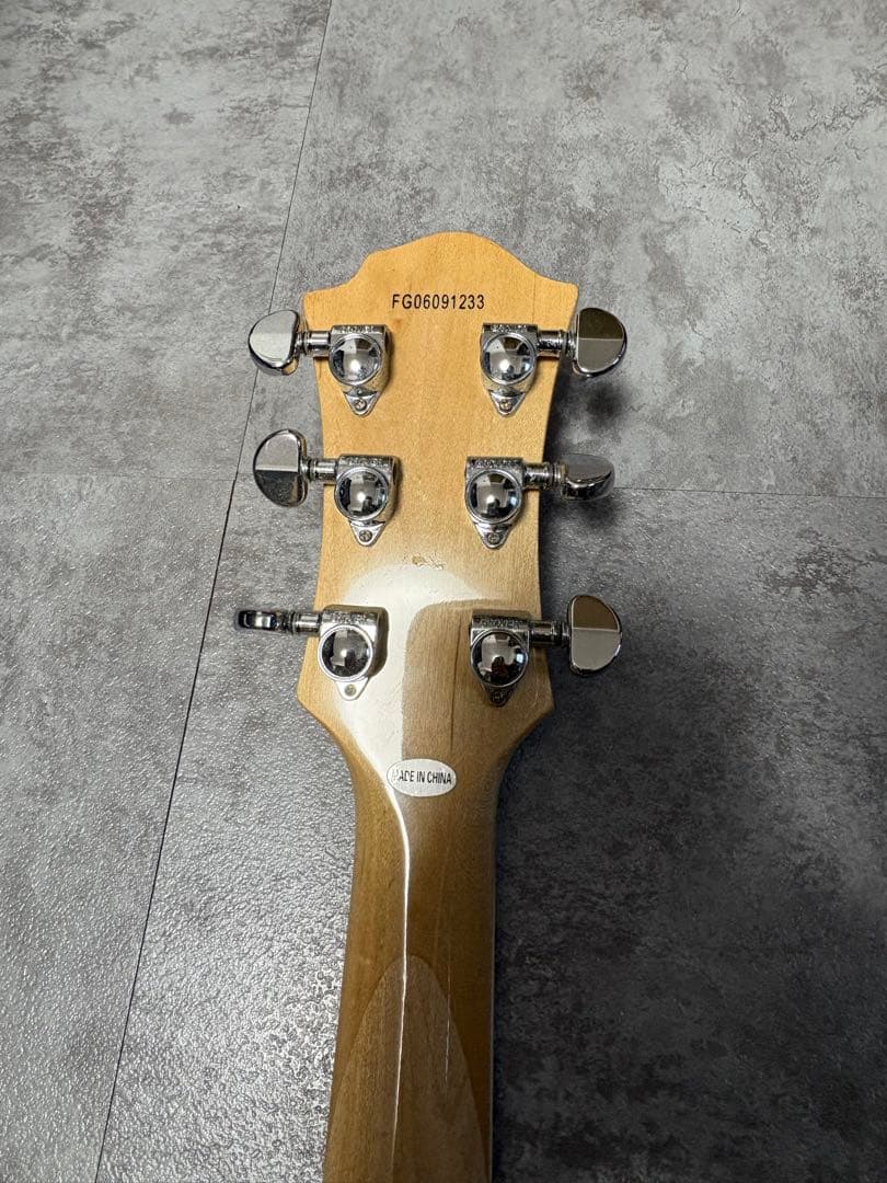 「クリア アクリル エレキギター hide系 変形ボディ ハムバッカー搭載