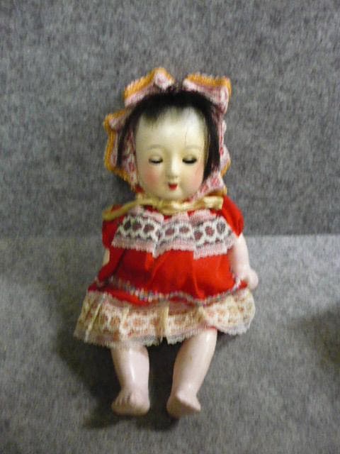 昭和レトロ赤ちゃんのお人形 [B31603]