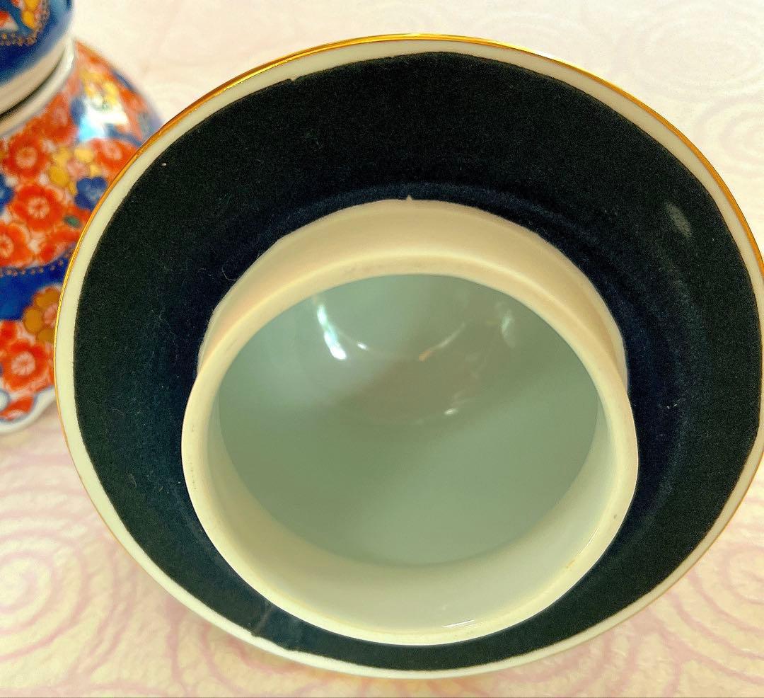 『有田焼』伝統工芸・総手描き古伊万里様式金欄手壺・陶芸作家 藤井錦彩 作