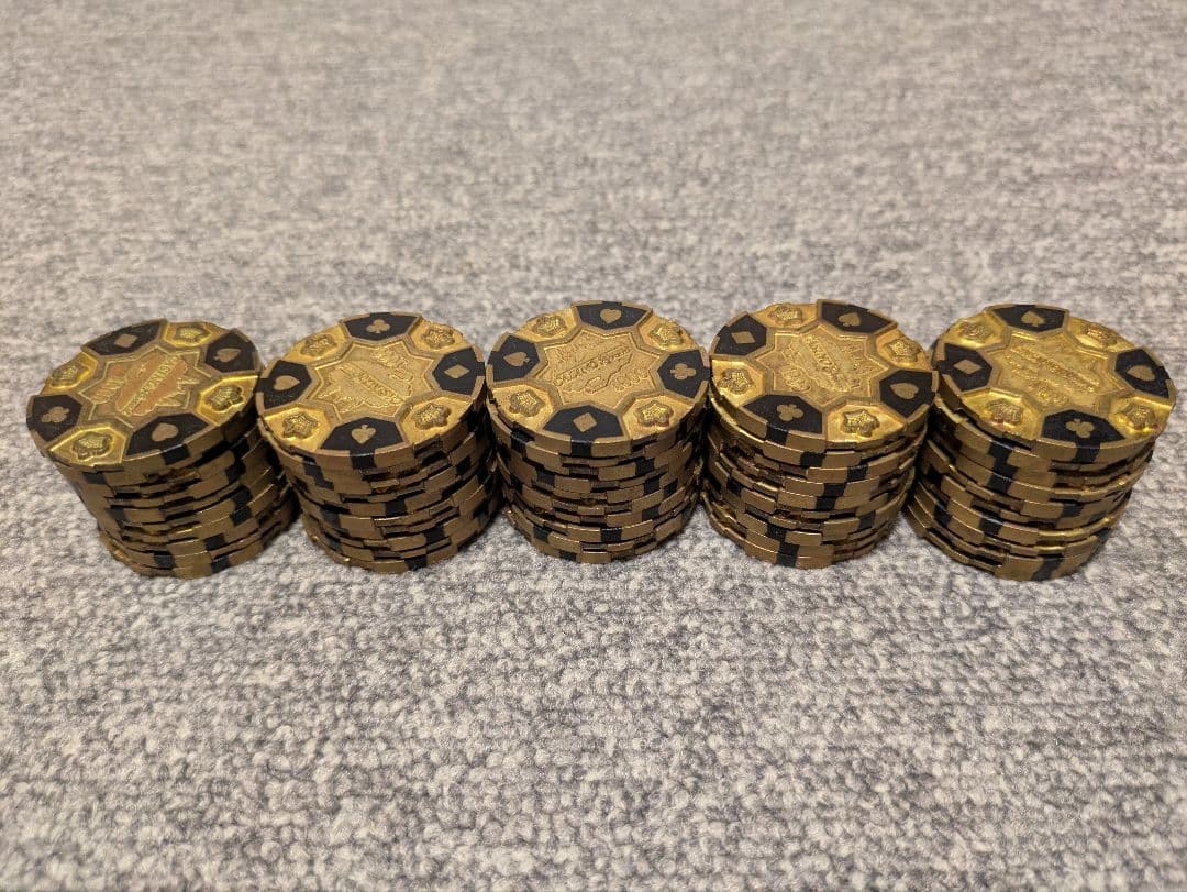 カジノチップ$1000表記　50枚　ポーカー　バカラ　チップ　カジノ