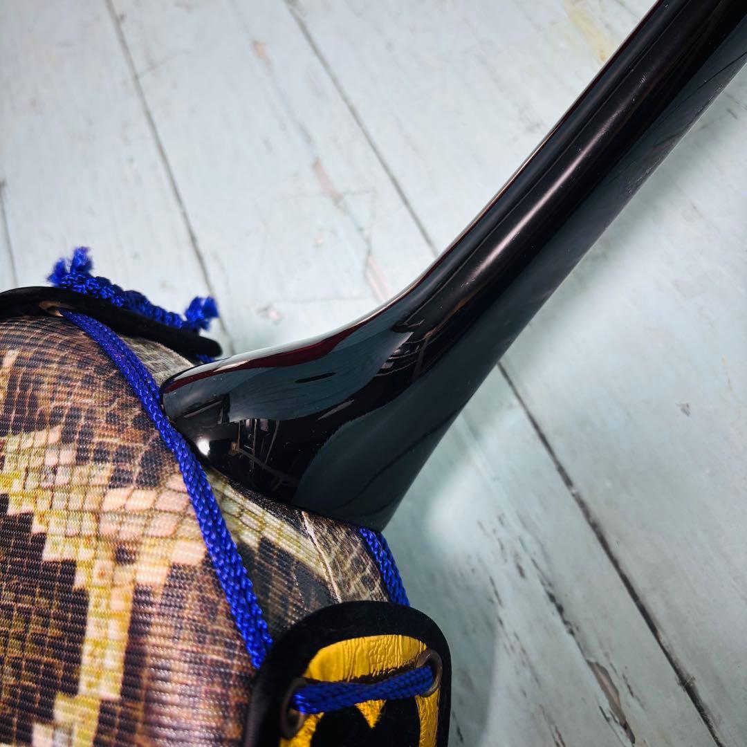 沖縄三線　人工皮　ケース付き　民族楽器　琉球　和楽器　弦楽器　三味線　美品