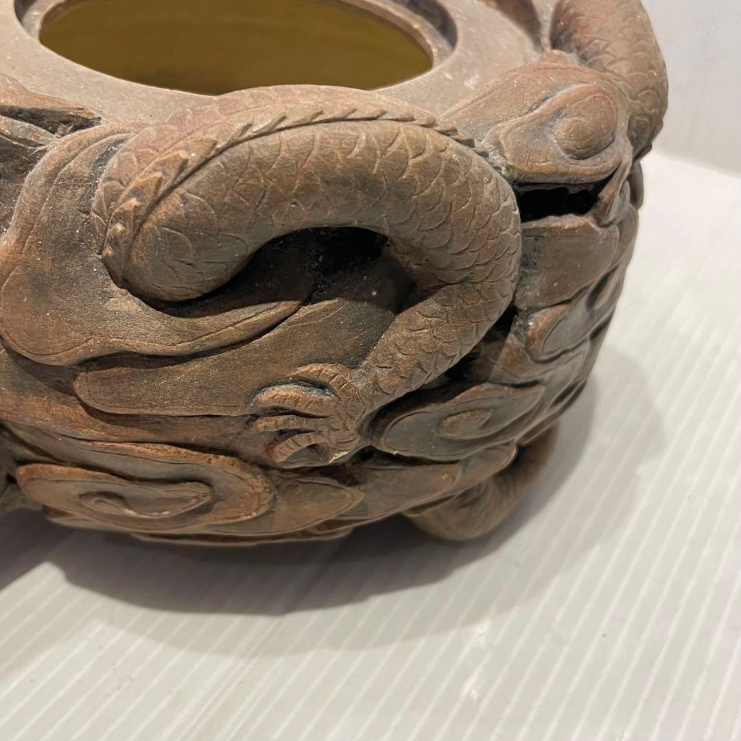 中国土産　急須　中国宜興 魚化龍　中国茶器　年代物　一点もの　アンティーク