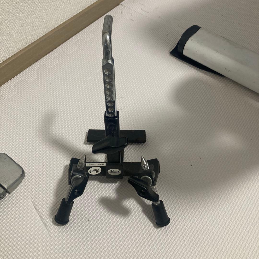 カウベルスタンド　pearl ヤマハ　ペダル　カウベル　おまけ付き