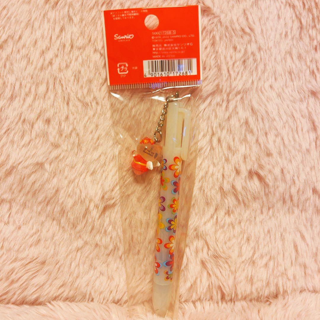 希少レア　ハローキティ　エンジェル　ハナ　マスコット付きボールペン　2002