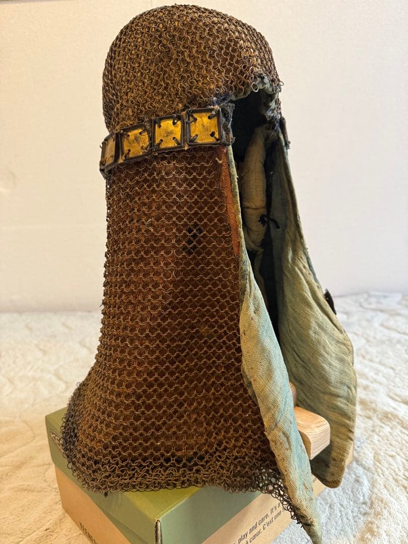 ⭕️ 江戸時代　鎖帷子　【鎖頭巾】　幕末　新撰組　忠臣蔵