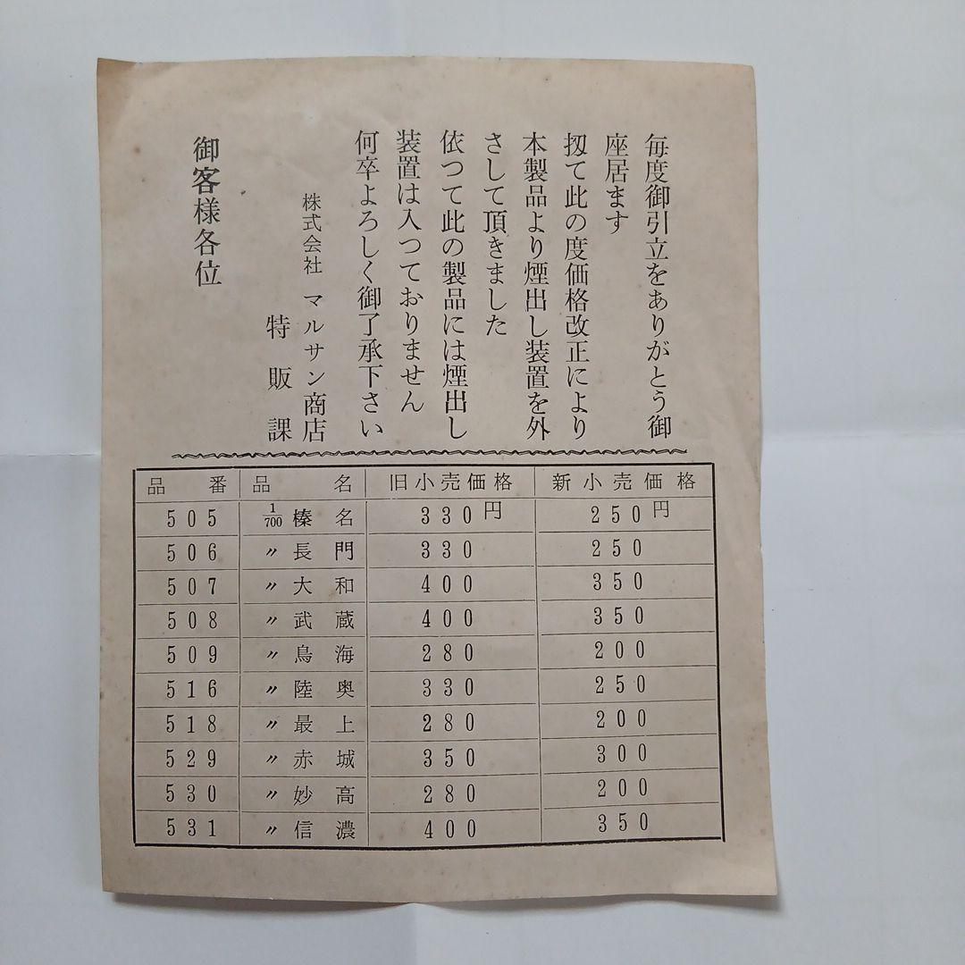 年始セール　マルサン　戦艦　陸奥　煙が出る