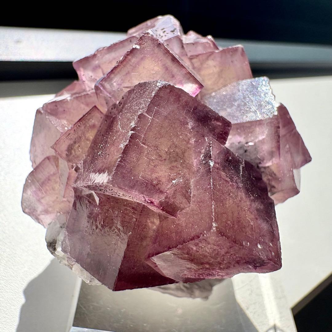 509 中国 ヤオガンシャン産 ウィンドウフローライト 満点星フローライト