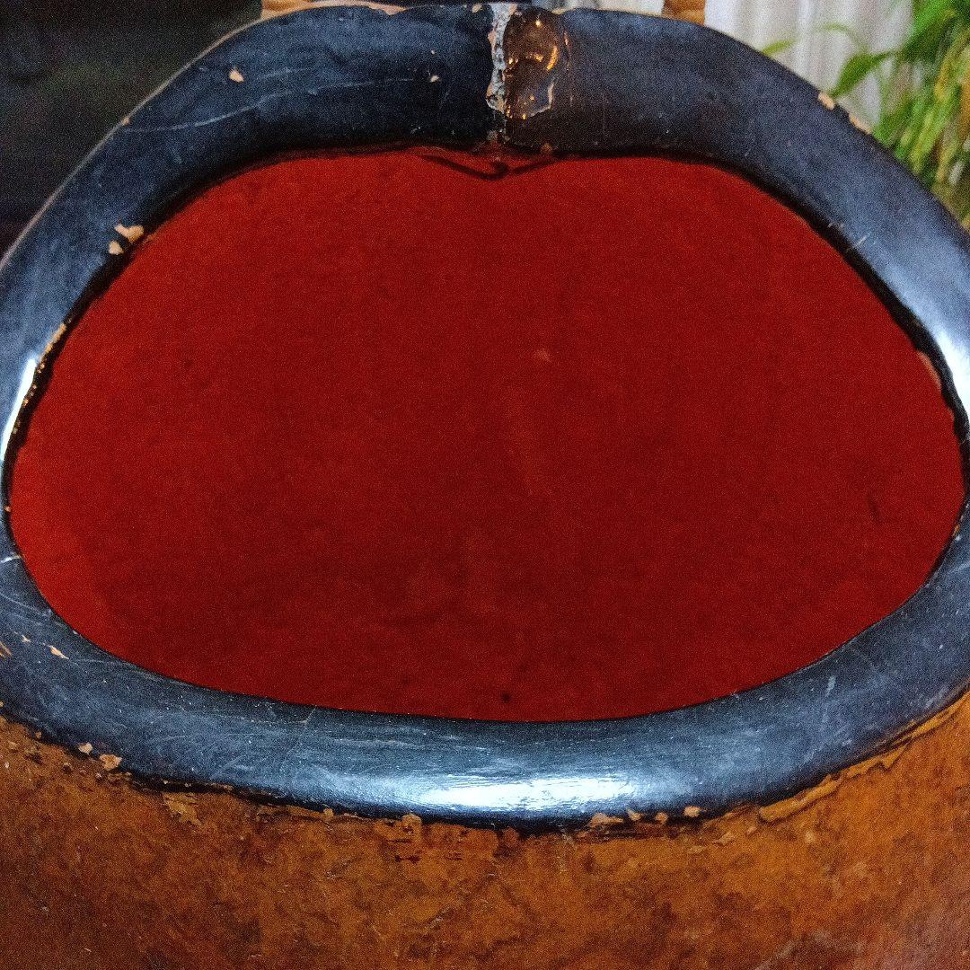 骨董 瓢炭斗 ふくべ細工 炭入れ 炭斗