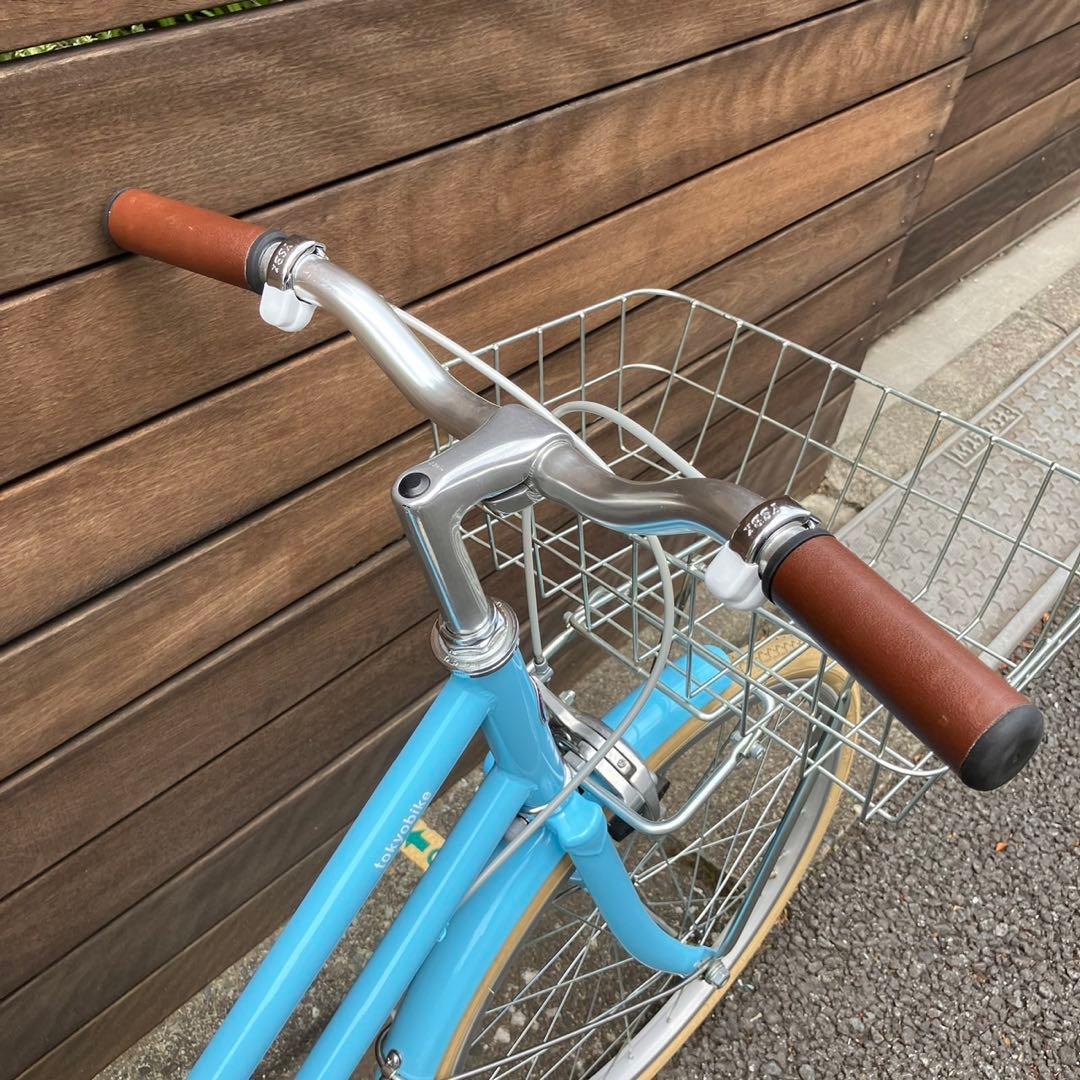 トーキョーバイク子供用自転車 水色 バスケット付き