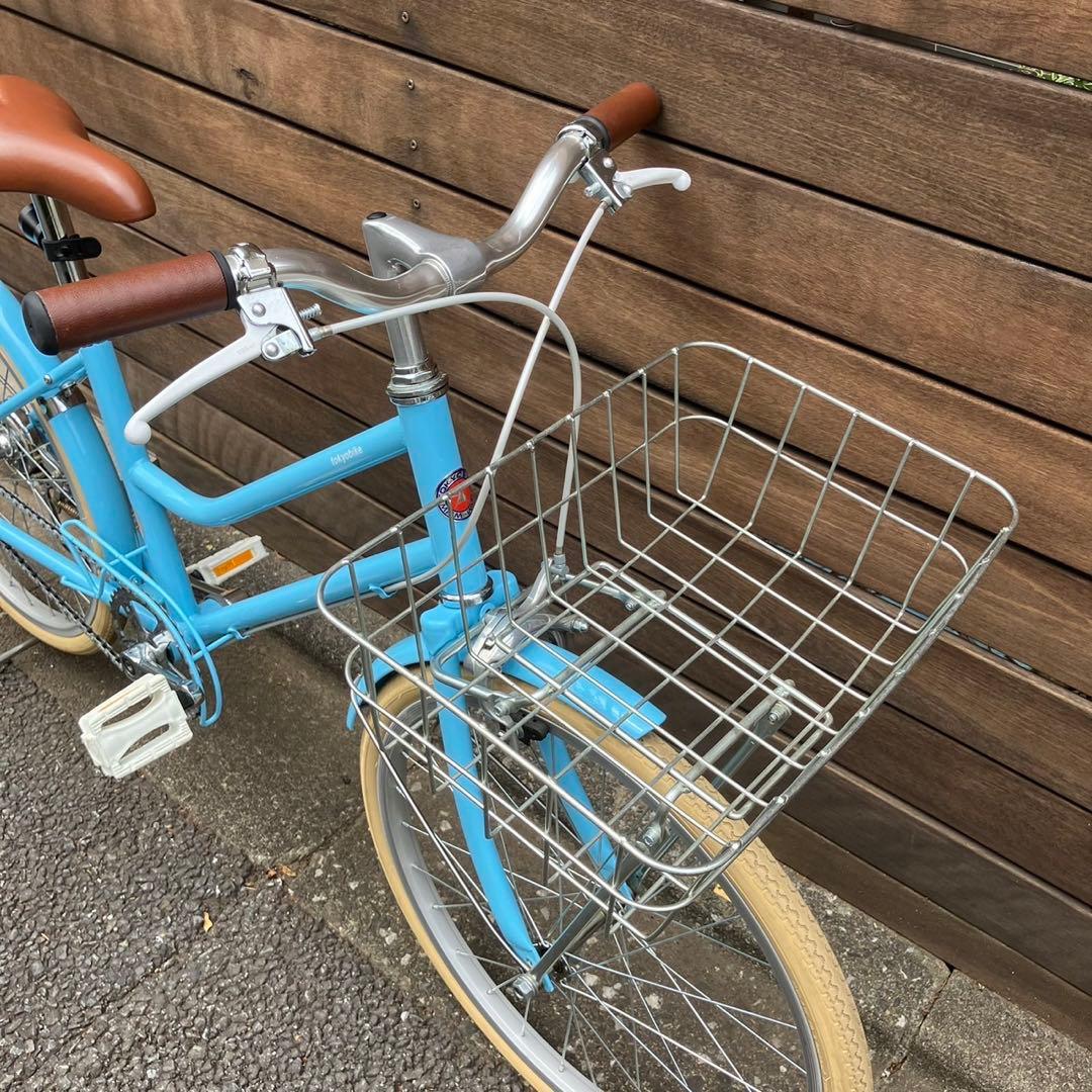 トーキョーバイク子供用自転車 水色 バスケット付き