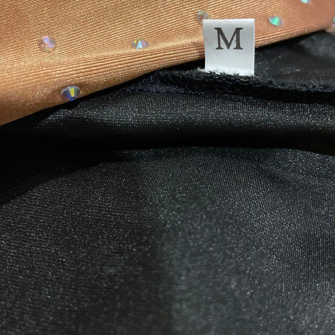 ❤︎ラテン【社交ダンス用ドレス】黒と金色