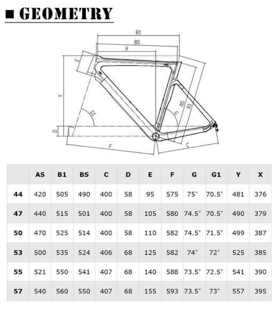 Bianchi ARIA 2019 rim フレームセット