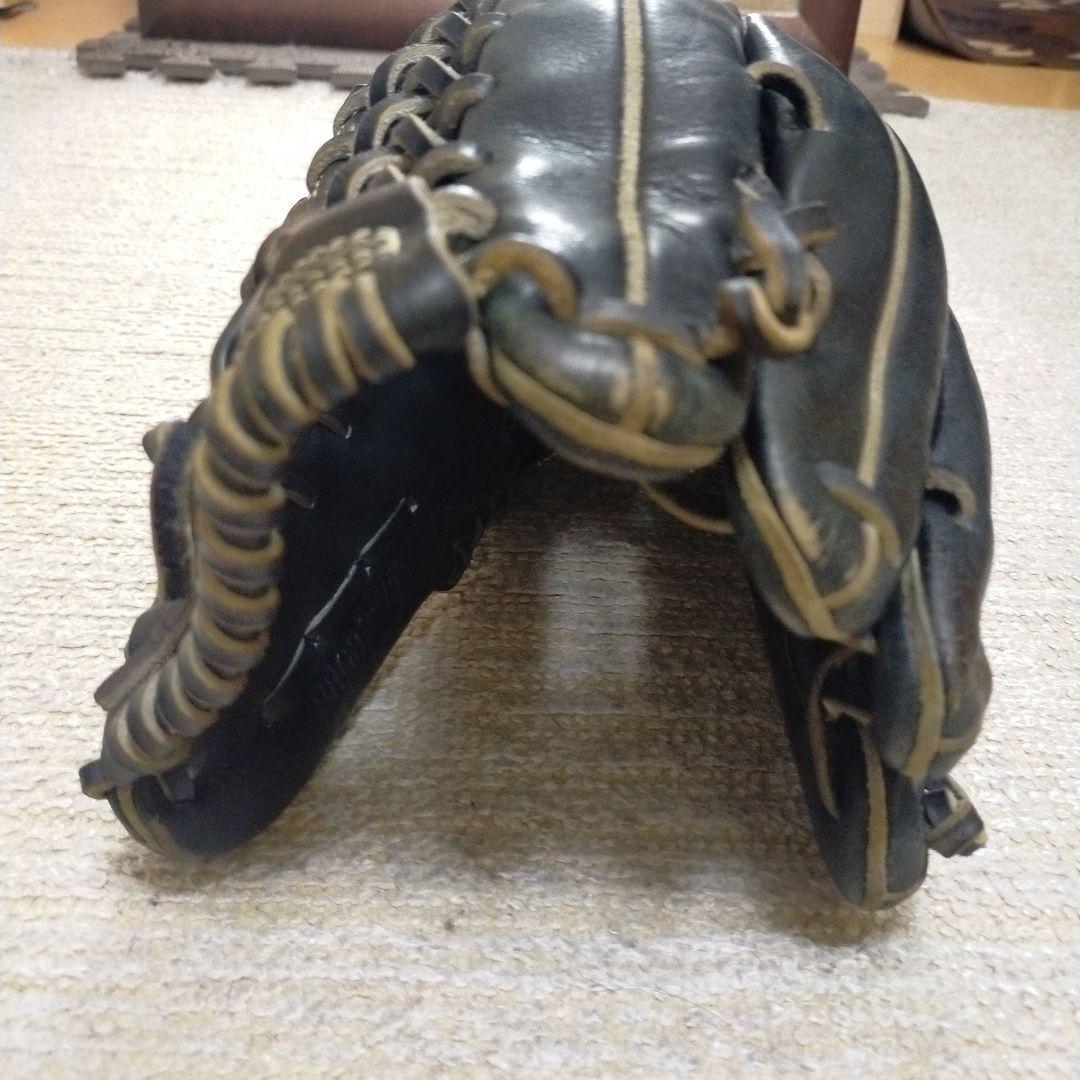 ゼット　ネオステイタス　一般軟式野球　グローブ　黒　大人用　外野手