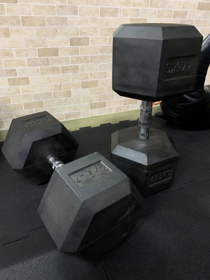 ラバーヘックスダンベル　42.5㎏　2個　5000円割引