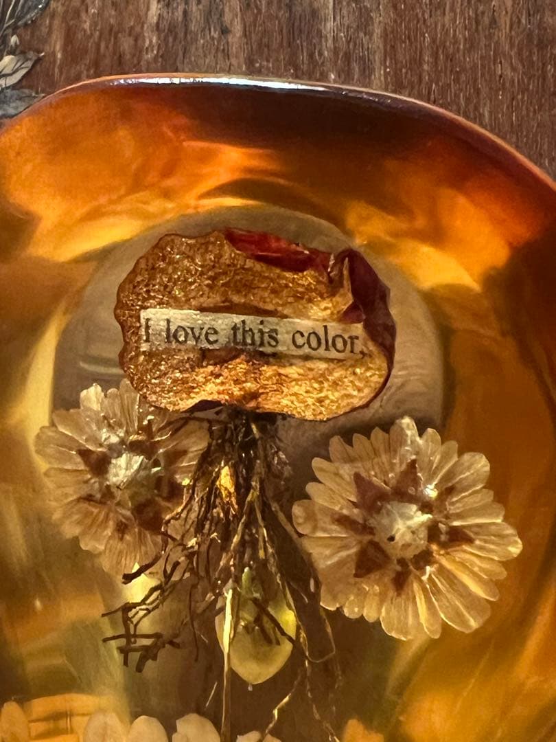 dugudagii スカル　初期作品　現代アート　ドライフラワー