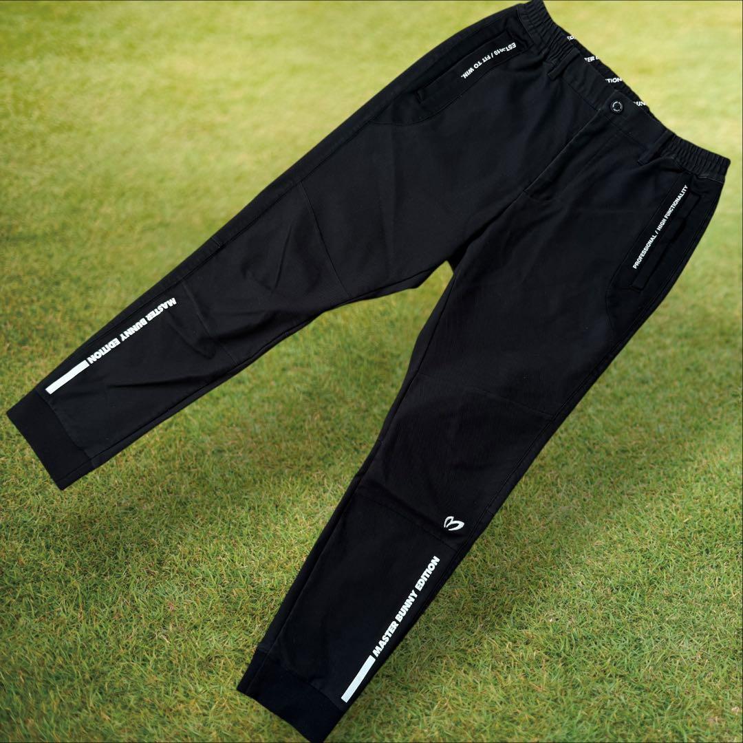 現行モデル　マスターバニー　ジョガーパンツ　黒　M〜L相当　コットン素材　4