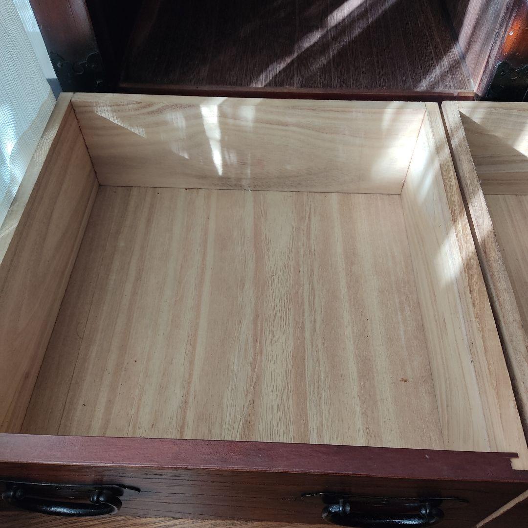 キャスター付き 箪笥 船箪笥 タンス　木製家具 収納家具 キャビネット