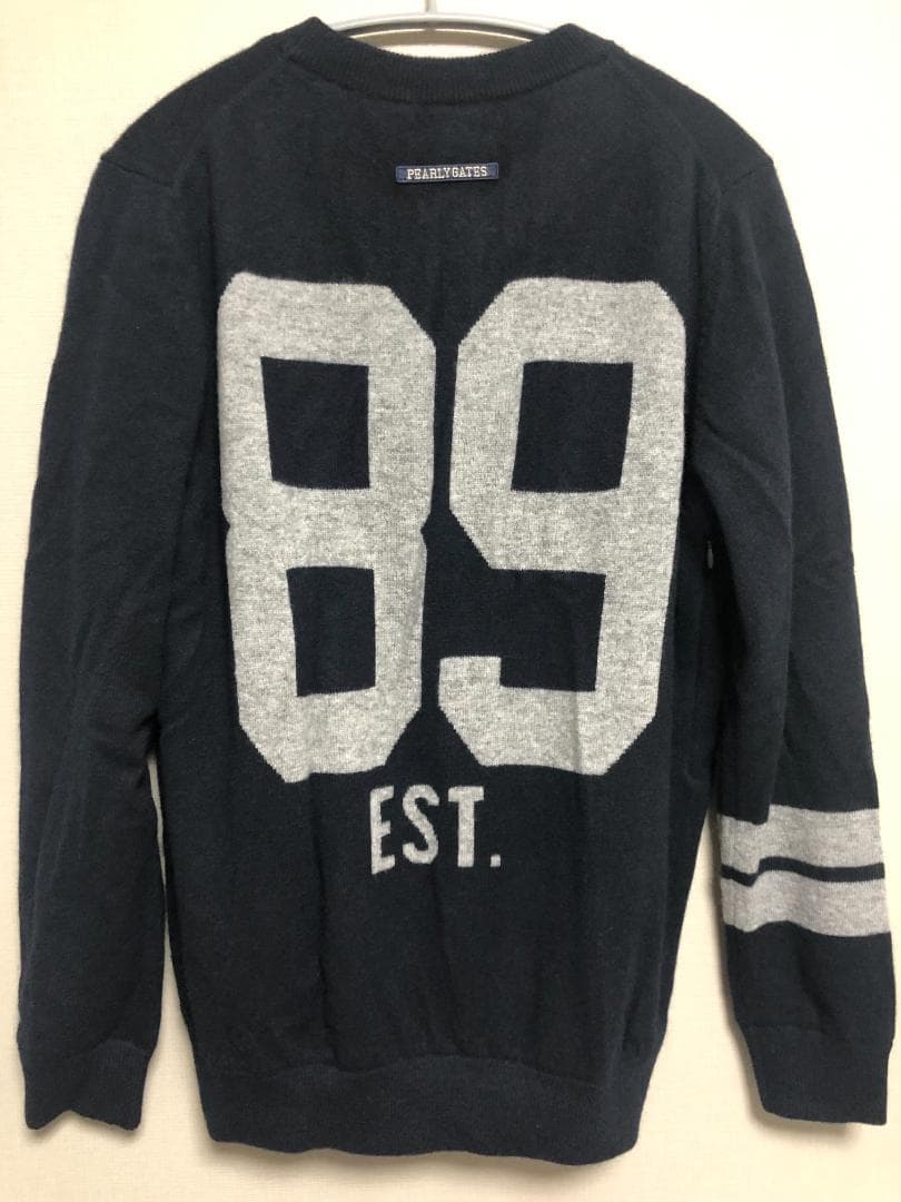 未使用 5万 カシミヤ天竺 DIAPLEX ネイビー 4 M 紺 プルオーバー