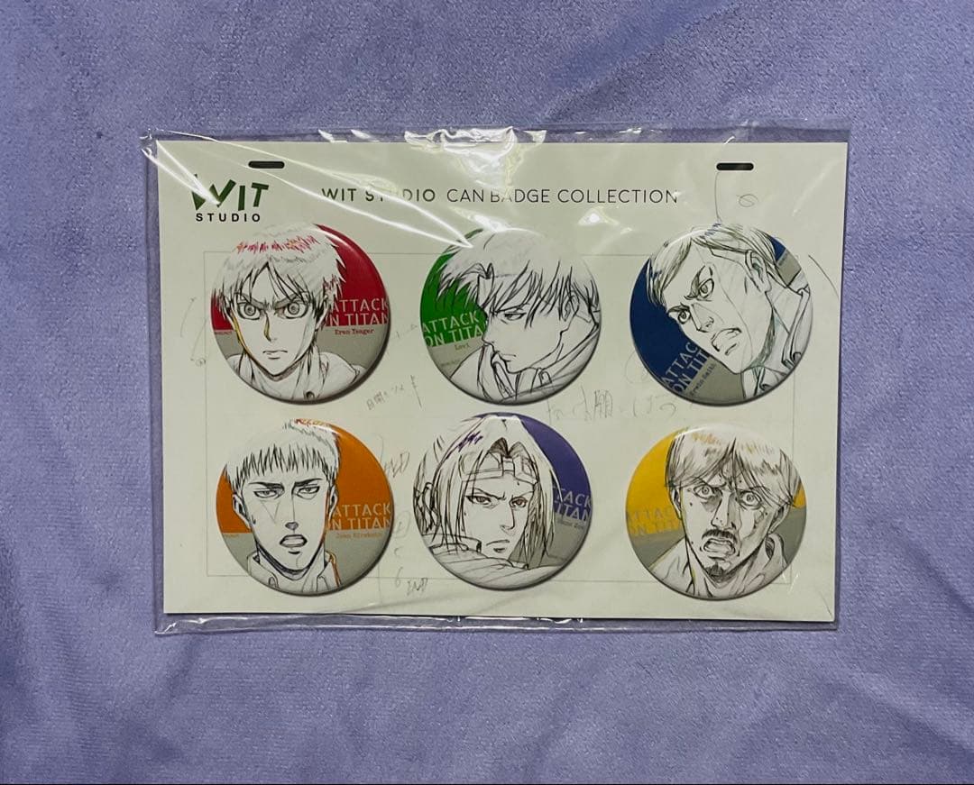 WIT STUDIO 缶バッジコレクション　進撃の巨人　Season2 セットC