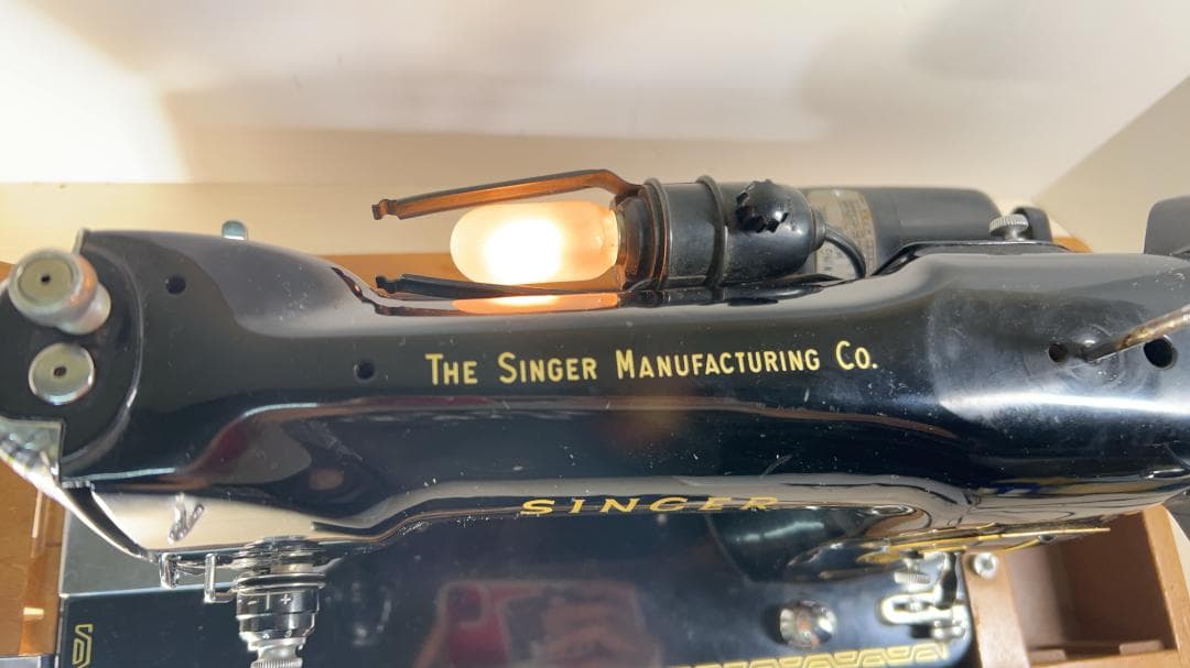 SINGER製　足踏みミシン　191U　通電○　レトロ