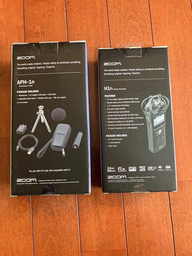 ZOOM H1n ハンディレコーダー APH-1nセット・新品未開封・未通電